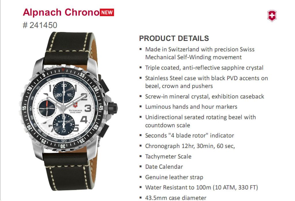 Alpnach Chrono Wrist Watches 241450 price in Pakistan at Symbios.PK